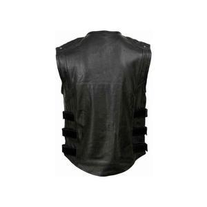 Gilet en cuir pour hommes de haute qualité mode décontracté nouveau gilet bouffant pour une utilisation hivernale fabriqué à partir de tissu de toile tricoté - Product Image 3