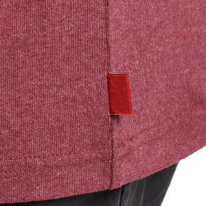 Camiseta de algodón con Logo en relieve para hombre, camisa con cuello redondo acanalado y etiquetas laterales, color marrón, la más resistente - Product Image 4