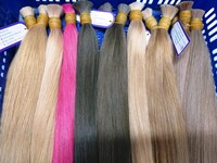 Perruques frontales naturelles 100% vierges, cheveux en vrac, noir, brun, Blond platine, couleurs claires pour extensions de cheveux humains