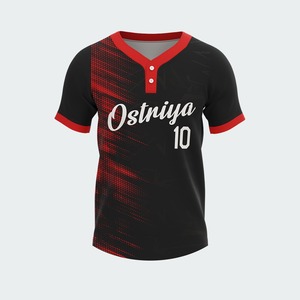 Nueva Camiseta de Béisbol Personalizada de Moda, Transpirable, 100% Poliéster, Manga Corta, Estampada con Impresión por Transferencia de Calor, en Venta - Product Image 5