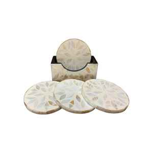 Juego de posavasos de piedra de resina epoxi, posavasos modernos y creativos personalizados para platos, cuencos para bebidas de té disponibles a granel - Product Image 1