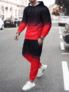 Ensemble de survêtements à sublimation avec logo personnalisé et design à la mode Survêtement unisexe décontracté en coton et polyester mélangés - Product Image 4