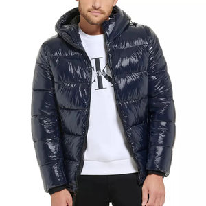 Manteaux d'hiver en duvet pour hommes OEM personnalisés brodés, à bulles chaudes et épaisses Veste matelassée en duvet de haute qualité pour hommes - Product Image 6