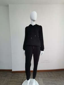 Señoras de dos piezas de poliéster personalizado Jogger mujeres Jogging invierno otoño Casual conjunto ajustado de talla grande chándales para mujeres - Product Image 4