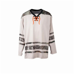 Maillots de hockey sur glace personnalisés avec logo d'équipe imprimé par transfert thermique, haute qualité, 100% polyester, écologiques, séchage rapide, unisexe - Product Image 6