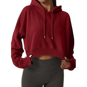 Hooded Fashion <b>Hoodie</b> <b>Women</b> Sexy Short <b>Hoodie</b> Cropped Cotton Pullover Long Sleeve Streetwear Casual Comfort - Product Image 2