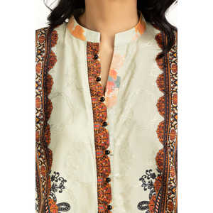 IUSTKSD-1173 Traje de Satén Estampado Jacquard de 3 Piezas - Product Image 5