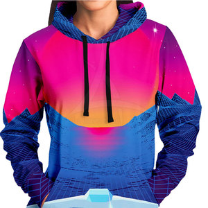 Sweat-shirts à capuche décontractés pour femmes, design personnalisé, sublimation, logo frontal, écologiques, respirants, légers, de haute qualité - Product Image 2