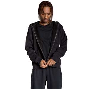 Sweat à capuche en polaire à manches longues pour homme, élégant et confortable, avec logo personnalisé, fermeture éclair intégrale, sweat à capuche pour homme pour un usage décontracté - Product Image 6