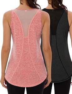 Vente en gros Séchage rapide Anti-rétrécissement Personnalisé Gym Workout Femmes Respirant Sports Yoga Fitness débardeurs femmes - Product Image 3