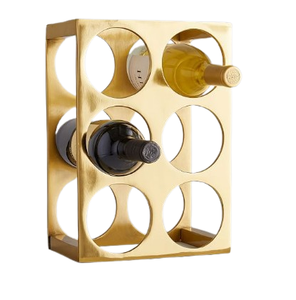 Bar stockage étagère en métal fer métal Cycle forme bouteille de vin ménage casier à vin noir métal support support pour affichage du vin - Product Image 6