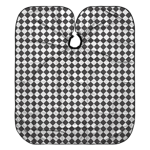 Cape de barbier professionnelle de haute qualité, personnalisée, imperméable, réglable, avec col élastique en polyester - Product Image 4