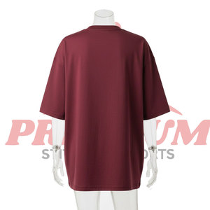 T-shirt unisexe en coton 100% lourd de qualité supérieure, impression personnalisée du logo, coupe ample, design oversize avec motif uni, haute qualité pour homme - Product Image 2