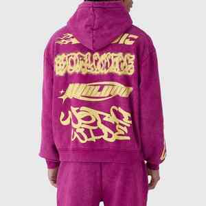 Survêtement d'hiver à capuche personnalisé avec impression texturée en relief, tissu extensible doux et coupe athlétique moderne de qualité supérieure - Product Image 3