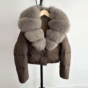 Chaqueta acolchada de lona unisex de alta calidad, estilo recortado con Abrigo acolchado, chaqueta de moda con logotipo frontal de primavera personalizado - Product Image 2