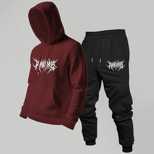 Survêtements en gros à la mode Logo imprimé personnalisé pour hommes Streetwear survêtements très exigeants pour l'hiver ensembles personnalisés respirants - Product Image 3