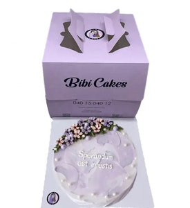 Boîte à gâteau au fromage imprimée personnalisée Boîte de transport de gâteau Boîte d'emballage de gâteau d'anniversaire - Product Image 4