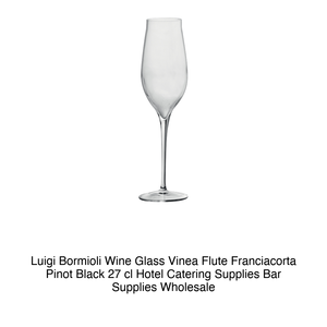 Copa de Vino Luigi Bormioli Vinea Flute Franciacorta Pinot Negra 27 cl, Suministros para Hoteles y Restaurantes, Suministros para Bares, Venta al por Mayor - Product Image 2
