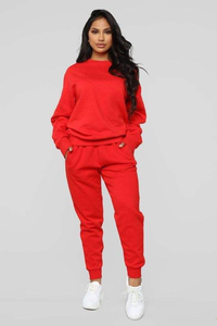 Ensemble de survêtement survêtements femmes vêtements d'hiver ensemble 2 pièces Streetwear femmes Jogging survêtement pantalons de survêtement et ensembles à capuche - Product Image 4