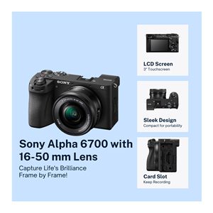 Appareil photo hybride sans miroir APS-C à objectif interchangeable, objectif 16-50 mm, haute performance pour la photographie, appareils photo numériques d'occasion, édition - Product Image 4