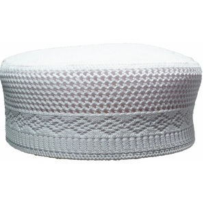 Llano transpirable al por mayor musulmán oraciones gorras sombreros diseño personalizado Topi Kufi Color sólido Ramzan oración sombreros mejor precio - Product Image 1