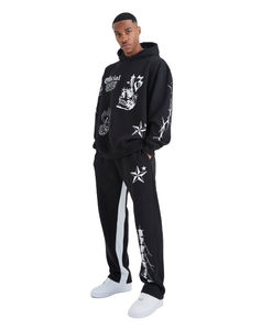 Trajes Deportivos de Manga Larga para Hombre, 100% Algodón Transpirable, Personalizados de Alta Calidad, Ecológicos, Ropa Deportiva para Gimnasio, Estilo Invernal, Tallas Grandes - Product Image 1