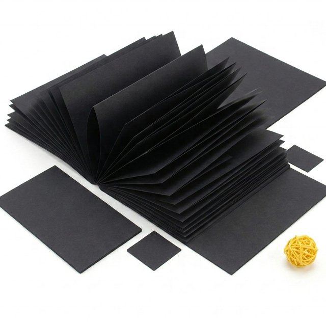 Thick Cardboard Sheets Black Cardboard PaperContact Black Board Paper 3mm Black Paper Sheets Black Paper for Book Cover