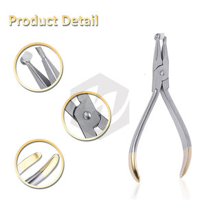 Alicates Dentales para Remover Bandas de Ortodoncia, Fórceps, Instrumento Quirúrgico Dental Semi-Enchapado en Oro, Herramienta para Dientes - Product Image 4