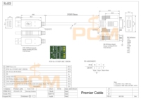 Cable Adaptador Convertidor de Serial RS232 a Teclado HID, Conector Hembra D-sub de 9 Pines DB9 a USB Macho, 1.5m con CH9382