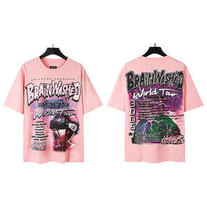 Nouveautés T-shirt 100% coton pour homme, de haute qualité, imprimé rétro, coupe ample, unisexe, décontracté, col rond, t-shirt à lettres - Product Image 5