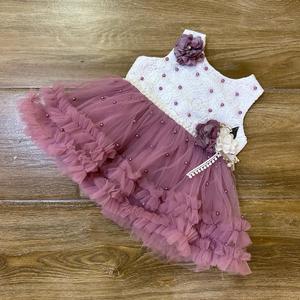 Últimos Vestidos de Algodón con Estampado Floral para Niñas, Vestido de Fiesta de Primavera para Niñas, Elegantes Decoraciones Florales para Grupo de Edad - Product Image 3