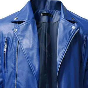 Veste en cuir véritable pour homme automne-hiver - Haute qualité, réversible et respirante avec logo sur le devant - Product Image 5