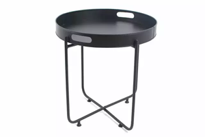 Table latérale en métal brillante, meubles de salon, chambre à coucher, fournitures d'hôtel, Table basse, thé, nouvelle collection, noir - Product Image 4