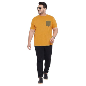 Hip Hop lourd 100% coton fait hommes surdimensionné t-shirts/haute qualité hommes couleur unie coupe ample hommes décontracté t-shirts - Product Image 2
