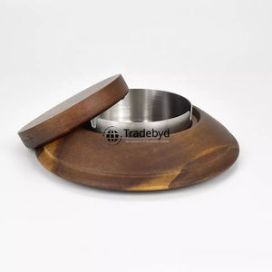 Cenicero de madera de lujo Tradebyd hecho a mano de madera de primera calidad Cenicero elegante para fumadores Bares Restaurantes Hoteles - Product Image 1