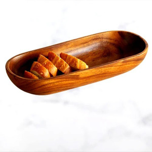 Precios al por mayor, tazón de masa de madera larga de mango, acabado Natural para aperitivos de cocina, decoración del hogar, regalo de boda, tazón para propósito - Product Image 4