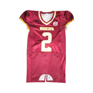 เสื้อเจอร์ซีย์ฟุตบอลอเมริกันแบบพรีเมี่ยมพร้อมอุปกรณ์ผ้าทอลายทแยงทนทานน้ำหนักเบาออกแบบได้ตามต้องการ - Product Image 5