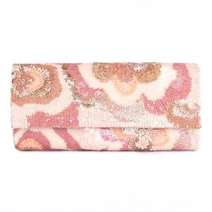 Carré Broderie Bohème Style Soirée Pochettes avec Perle Décoration Fantaisie Conception Broderie Doublure En Gros - Product Image 3