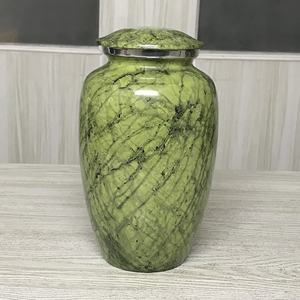 Urna Funeraria de Aluminio Esmaltado de Alta Calidad, Color Rojo Clásico, para Adultos, Artículos Funerarios, Urna de Cremación Grabada para Entierro Conmemorativo - Product Image 4