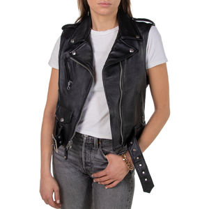 Chaleco de Cuero Suave y Cálido para Otoño e Invierno, Diseño de Colección Popular, con Bordado Personalizado, Chaqueta de Talla Grande para Mujer - Product Image 3