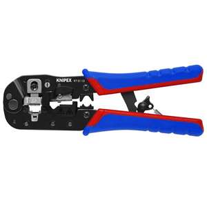 Pince à sertir Knipex RJ45 pour fiches Western, avec poignées multi-composants, finition bruniée - Product Image 3