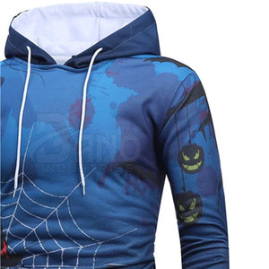 OEM personalizado de los hombres sudaderas con capucha de gran tamaño con patrón sólido teñido liso para el invierno ropa de calle diseño de sublimación para la venta - Product Image 6