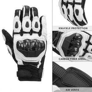 Gants de moto de course pour hommes à doigts entiers, technologie tactile, équipement de moto en cuir protecteur pour le sport, le cyclisme en ligne - Product Image 2