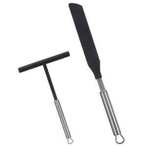 Cuillère en bois et résine spatule avec et support ustensiles de cuisine cuisson naturelle cuillère en bois pour le meilleur dessus de couleur - Product Image 6