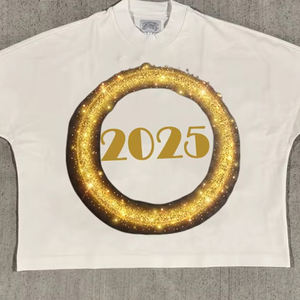 เสื้อยืดโอเวอร์ไซส์ลำลองคุณภาพสูงสำหรับผู้ชาย ทรงครอปพอดีตัว ผ้าฝ้าย 100% แห้งเร็ว แขนสั้น สีพื้น พิมพ์ลายดิจิทัล - Product Image 3