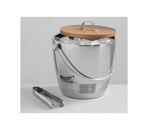 Hot Haute Qualité Premium Miroir Polonais En Acier Inoxydable Fantaisie Seau À Glace Multi Couleur Seau À Glace Unique Style Fantaisie Champagne Baignoire - Product Image 2