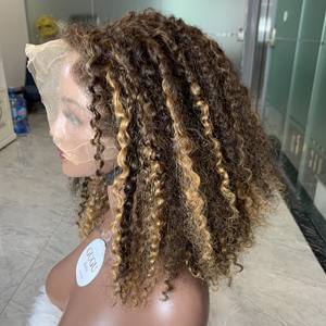 100% Cheveux Humains Vietnamiens Pixie Curl Bundles Piano Couleur avec Fermeture, Frontal Super Double - Product Image 3