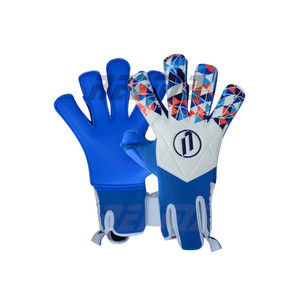 3,5mm Wet Grip Latex Strapless Wrist Entry Special Perforado Breataprene Body Silk Screen Printed Backhand Guantes de portero - Product Image 1