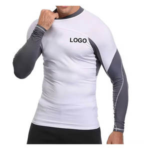 Protector de erupción de manga larga personalizado para hombres, ropa de compresión atlética, Top de Fitness de secado rápido con diseño de Kimono Jiu Jitsu - Product Image 6