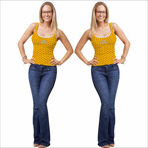 Débardeur Femme Tendance en Coton et Polyester pour le Sport et le Fitness – Nouvelle Collection à Succès - Product Image 3